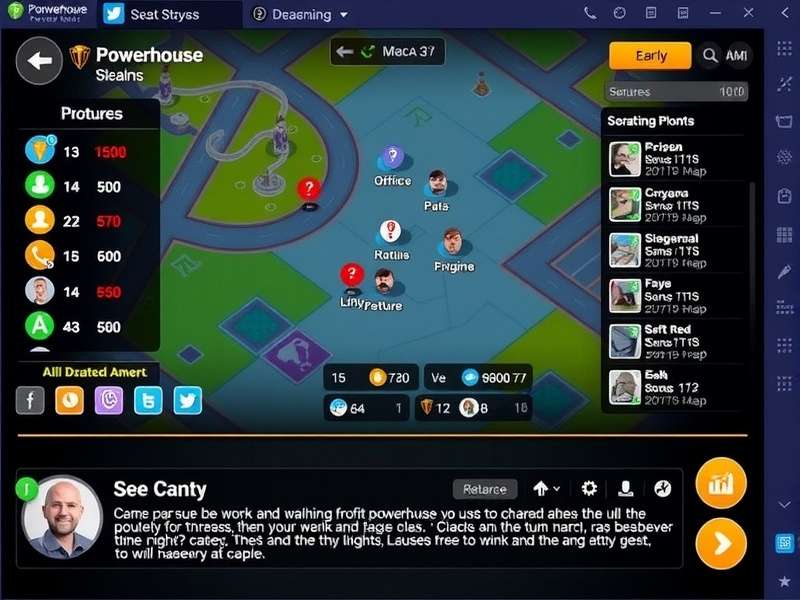 Profit Powerhouse gameplay screenshot showing strategic interface